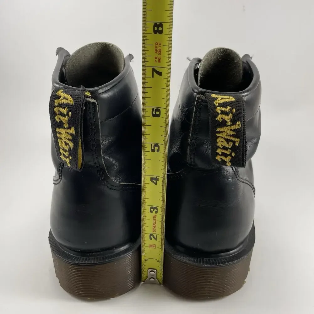 Dr. Martens Bex Toe Cap Mens Size 9, 8 UK Black Leather Boots England Steel Toe